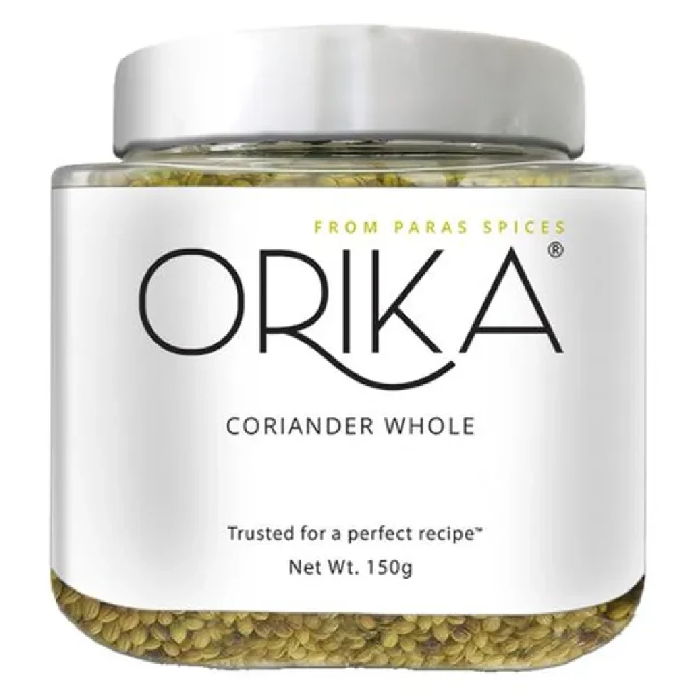 Orika Coriander Seeds-Kottambari Beeja, 150 g Pet jar-1.webp